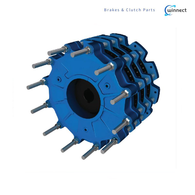 Heavy-Duty Water Cooled Brake with Hydraulic or Pneumatic Actuation